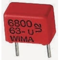WIMA Film Capacitor 1.5 nF 100 V DC 63 V AC ±5% Through Hole FKP2