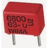 WIMA Film Capacitor 1.5 nF 100 V DC 63 V AC ±5% Through Hole FKP2