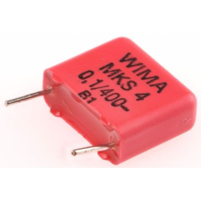 WIMA  MKS4 Film Capacitor 100nF 200V AC, 400V DC, Through Hole