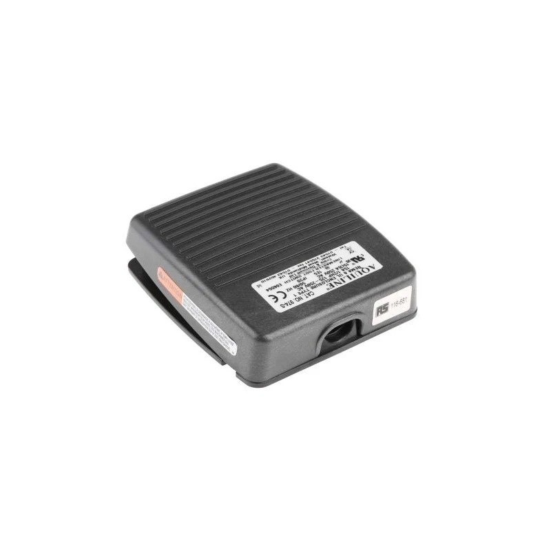 RS PRO Light Duty Momentary Foot Switch DPCO, Polymer, 15A, 250V AC, IP20, Relief Clamp 116-681