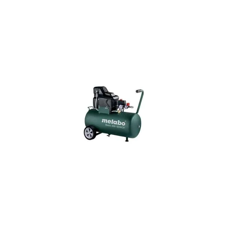 Metabo Basic 250-50 W OF Air Compressor 601535000 1.5 kW 50 L 220-240V, Oil-Free, 2850 RPM, Germany