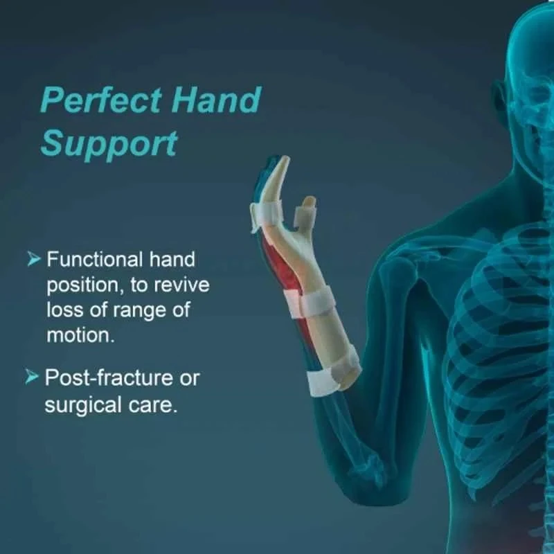 Tynor Left Hand Resting Splint Size L, Rigid Immobilization, Washable,