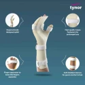 Tynor Left Hand Resting Splint Size L, Rigid Immobilization, Washable,