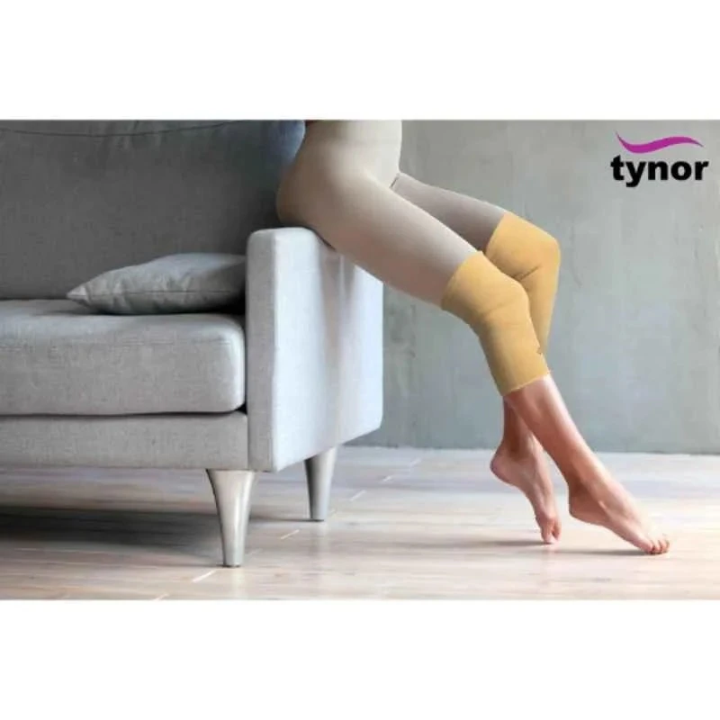 Tynor Knee Cap Pair Medium Size Rubber Spandex Nylon Cotton