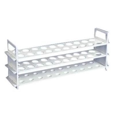 Polylab 20-Place PP 3-Tier Test Tube Stand for 20mm Tubes, Pack of 2, 77708