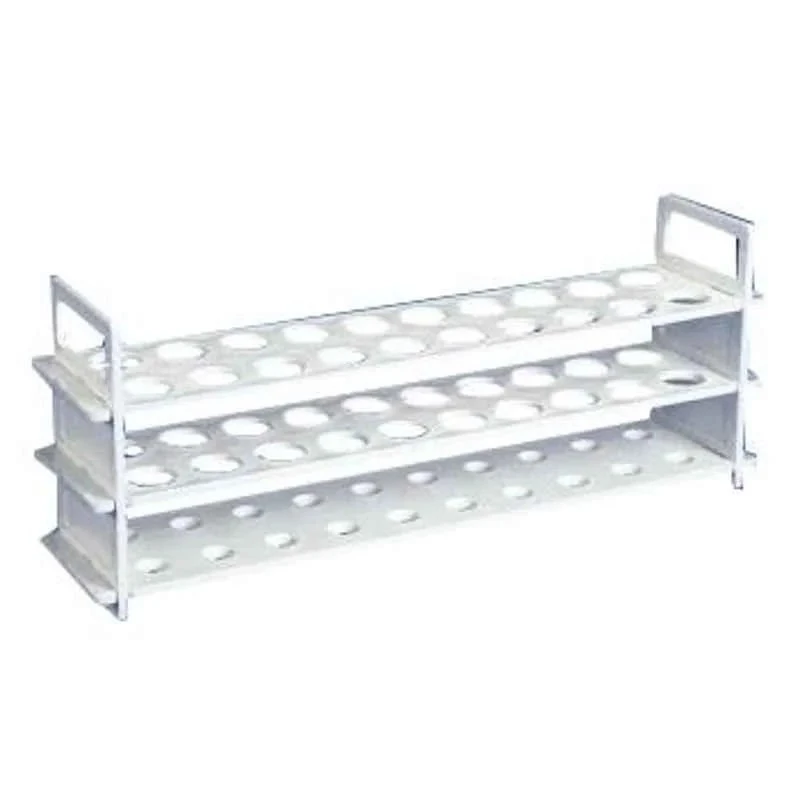 Polylab 20-Place PP 3-Tier Test Tube Stand for 20mm Tubes, Pack of 2, 77708