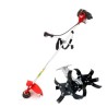 Greenleaf 1.7 HP 2 Stroke Brush Cutter with Tiller Attachment, Sidepack, 52 cc, 8000 rpm