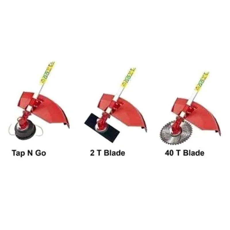Greenleaf 1.7 HP 2 Stroke Brush Cutter with Tiller Attachment, Sidepack, 52 cc, 8000 rpm