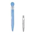 Borosil 15ml Conical Bottom Graduated Centrifuge Tube with Glass Stopper