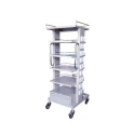 Wellton Healthcare Stainless Steel Monitor Trolley, Adjustable Height, WH-566