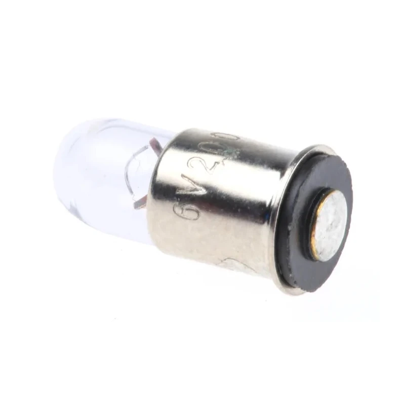 RS PRO E10 Indicator Light Clear 6V 200mA T3 1/4 Bulb 16.1mm 5.84mm Lifespan 1000h 104-632