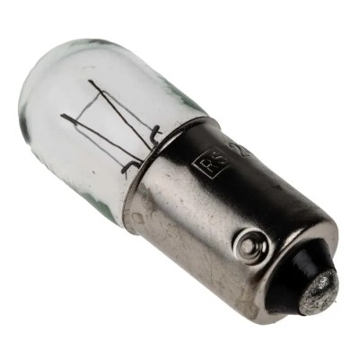 RS PRO BA9S Indicator Light, Clear Lens, 24V, 83mA, 10.5mm Diameter, 29mm Length, 10000h Lifespan BA9S