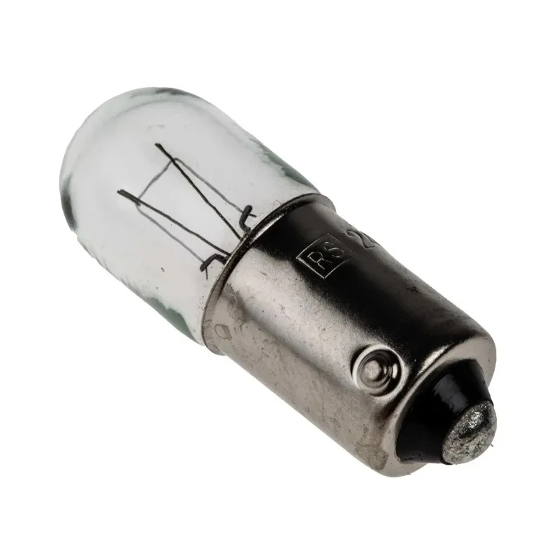 RS PRO BA9S Indicator Light, Clear Lens, 24V, 83mA, 10.5mm Diameter, 29mm Length, 10000h Lifespan BA9S