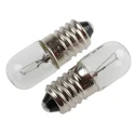 RS PRO E10 Indicator Light Clear 12V 183mA 10mm Tubular MES, 3000h, T3-1/4 104-812