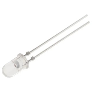 Broadcom Red LED HLMP-C215 2.6V 5 mm (T-1 3/4) Through-Hole 300 mcd HLMP-C215