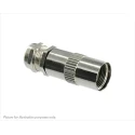 Souriau Sunbank by Eaton Cable Clamp, Straight, Size 14, Zinc Alloy, IP68, Silver UT0Size