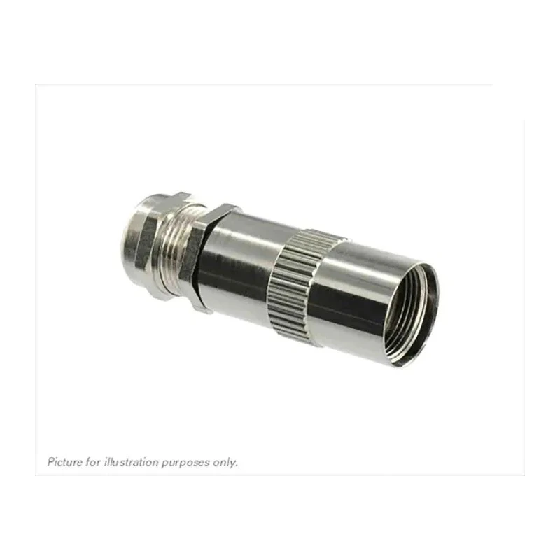 Souriau Sunbank by Eaton Cable Clamp, Straight, Size 14, Zinc Alloy, IP68, Silver UT0Size