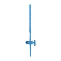 Borosil 25ml Class A Straight Bore Burette with Glass Stopcock, High Accuracy, Borosilicate Glass,