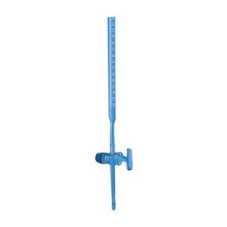 Borosil 25ml Class A Straight Bore Burette with Glass Stopcock, High Accuracy, Borosilicate Glass,
