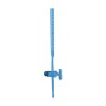 Borosil 25ml Class A Straight Bore Burette with Glass Stopcock, High Accuracy, Borosilicate Glass,