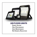 Groz 15W LED Floodlight, 5 LEDs, IP67 Waterproof, 1050 lm, 12-60VDC, LED/520