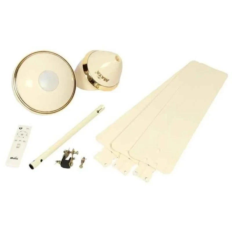 Maya Super Eco Tech Decorative BLDC Ceiling Fan 1200mm 27W Ivory, 350 RPM, 230V, Model 1200-ECOTECH-DECO-IVORY