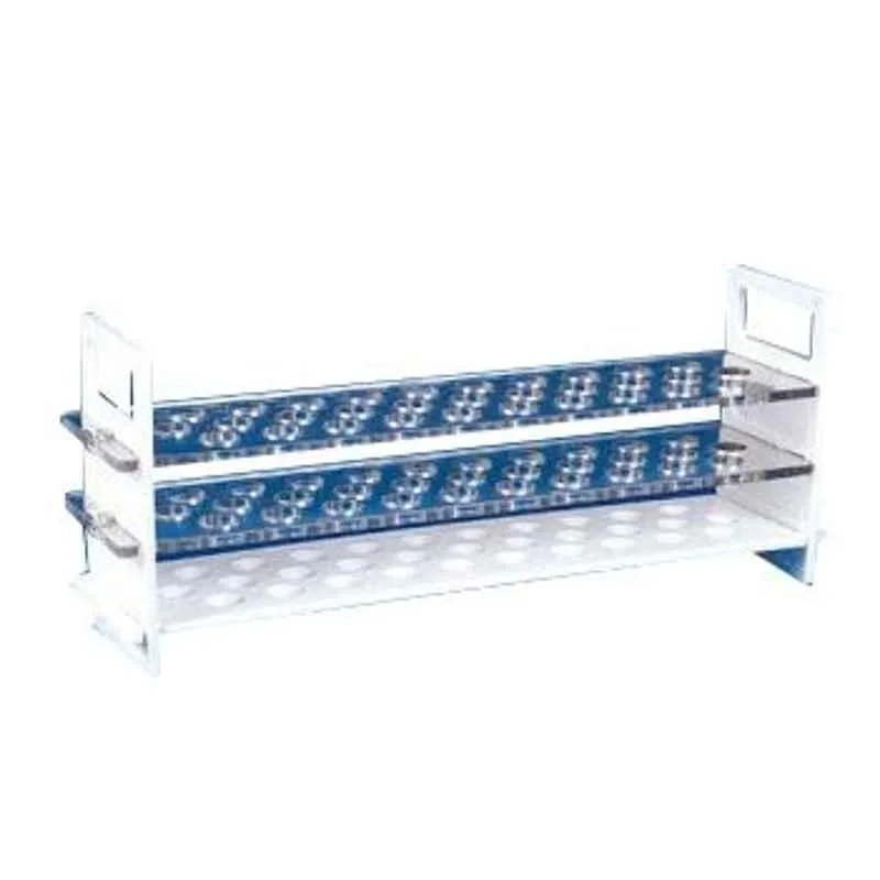 Polylab 18 Places Polycarbonate 3-Tier Test Tube Stand for 25mm Tubes, 77809, Pack of 2