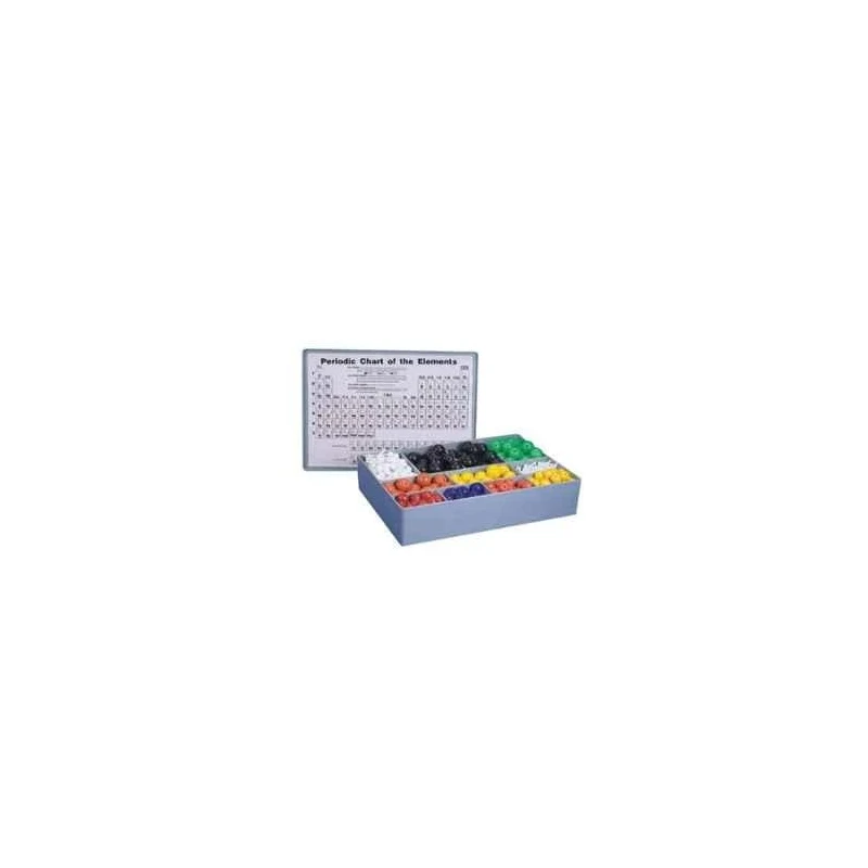 Polylab Polystyrene Atomic Model Senior Set 58001, 370 Balls & 185 Lugs, Moulded Storage Box