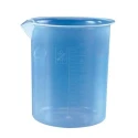 Polylab Polypropylene Euro Design Beaker 1000ml Pack of 6, Excellent Clarity, Raised Graduations, Model 11115