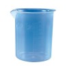 Polylab Polypropylene Euro Design Beaker 1000ml Pack of 6, Excellent Clarity, Raised Graduations, Model 11115