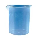 Polylab Polypropylene Euro Design Beaker 1000ml Pack of 6, Excellent Clarity, Raised Graduations, Model 11115