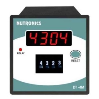 Nutronics Four Digits Digital Timer, 230V AC, 4-Digit Display, 7.2x7.2x11 cm DT-4M