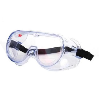3M Polycarbonate Clear Lens Safety Goggles Pack of 5, Adjustable Strap, ANSI Z87.1-2003, Model 1621