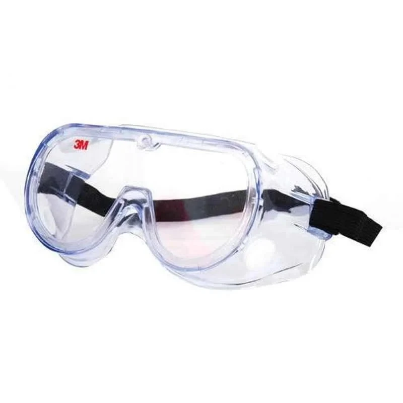 3M Polycarbonate Clear Lens Safety Goggles Pack of 5, Adjustable Strap, ANSI Z87.1-2003, Model 1621