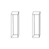 Axiva Four Sides Polished Optical Cell for Fluorimeter, Quartz, PTFE Cover, 3.5 ml, FG0350