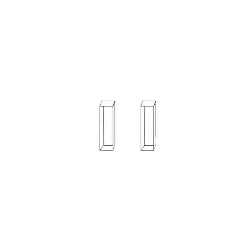 Axiva Four Sides Polished Optical Cell for Fluorimeter, Quartz, PTFE Cover, 3.5 ml, FG0350