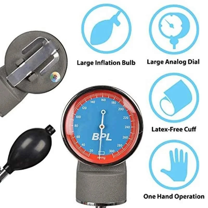 BPL Aneroid Sphygmomanometer Grey Blood Pressure Monitor