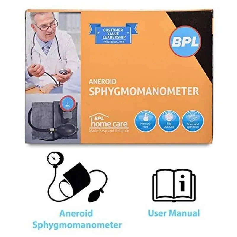 BPL Aneroid Sphygmomanometer Grey Blood Pressure Monitor