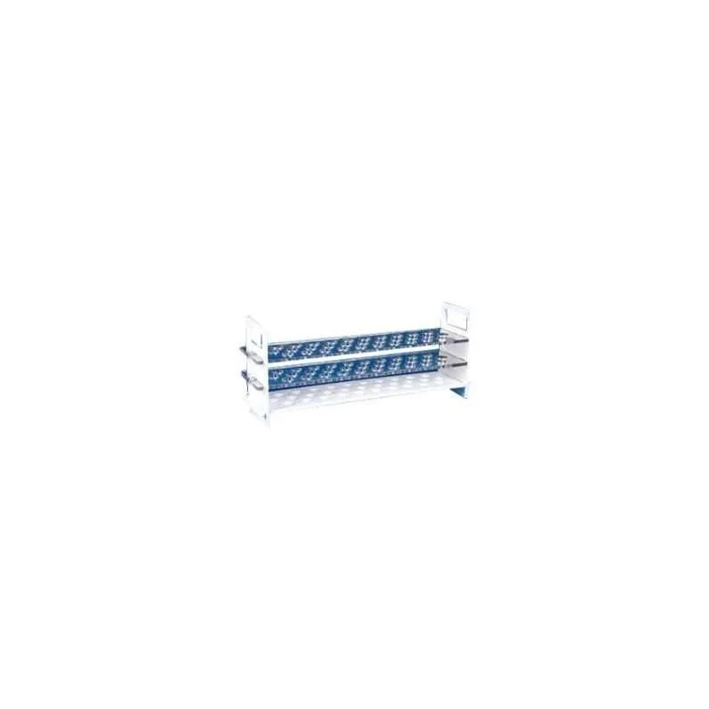 Polylab 12-Place Polycarbonate 3-Tier Test Tube Stand for 25mm Tubes, Pack of 2, Model 77804