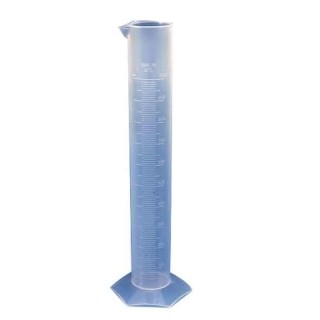 Polylab Polypropylene Measuring Cylinder Hexagonal Base 1000ml, Pack of 3, 80037
