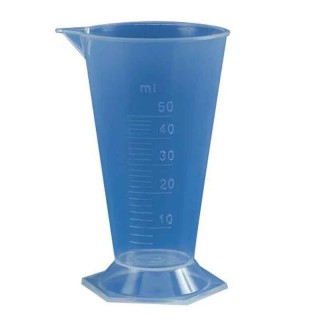 Polylab Polypropylene Conical Measure 125 ml, Hexagonal Base, Autoclavable, Pack of 12 81153