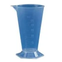 Polylab Polypropylene Conical Measure 125 ml, Hexagonal Base, Autoclavable, Pack of 12 81153
