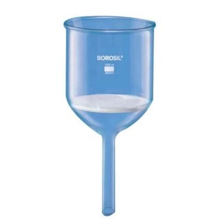 Borosil Buchner Funnel with Sintered Disc, 200 ml Capacity, Porosity Grade 4, Borosilicate Glass
