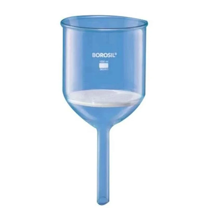 Borosil Buchner Funnel with Sintered Disc, 35 ml Capacity, Porosity Grade 5, Borosilicate Glass, 130 mm Height