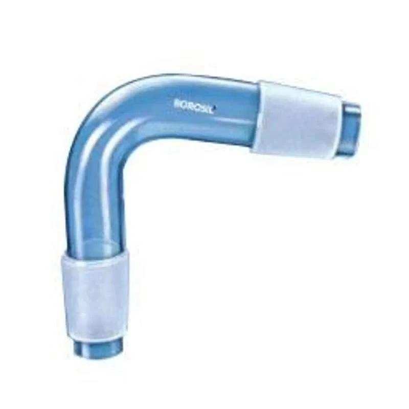 Borosil Recovery Bend Adaptor with Sloping End, Borosilicate Glass, Socket 24/29 & Cone 19/26