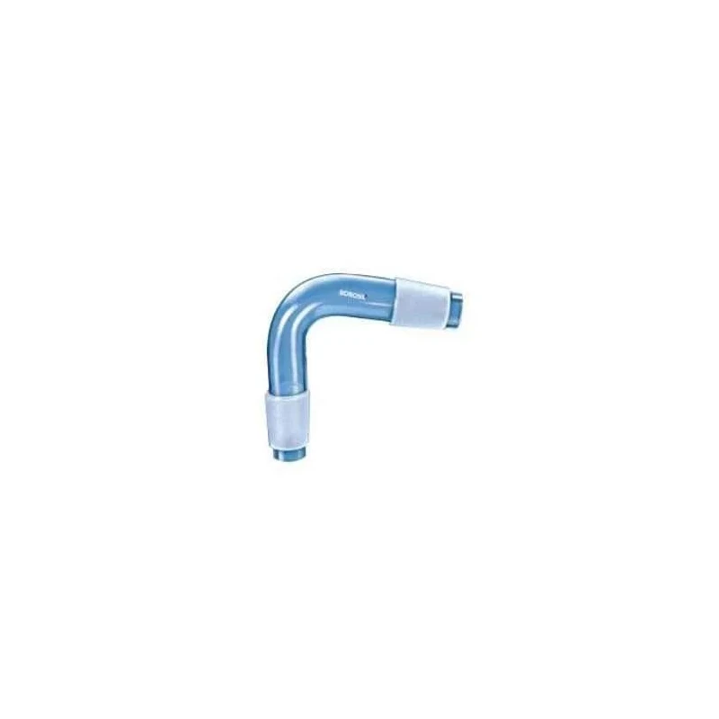 Borosil Recovery Bend Adaptor with Sloping End, Borosilicate Glass, Socket 24/29 & Cone 19/26