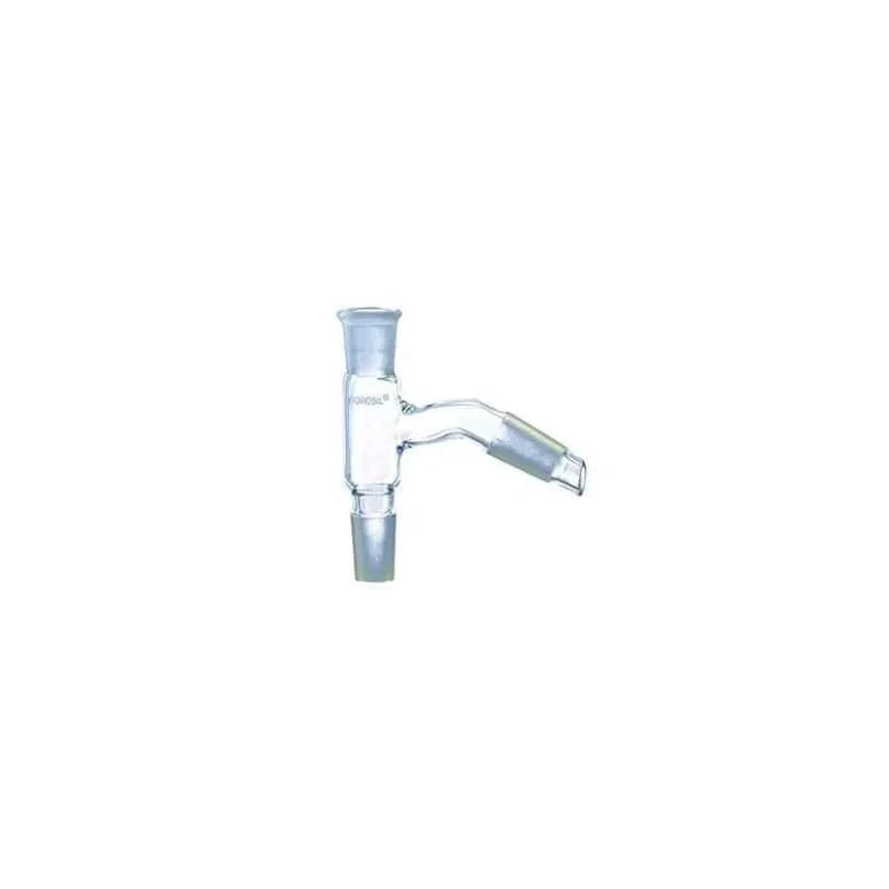 Borosil Still Head Slopping Plane Adaptor, 19/26 Flask Cone, 14/23 Condenser Joint, Borosilicate Glass, 1 Pc, 8841634