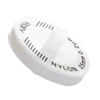 Axiva Nylon Syringe Filter 25mm 0.2µm Double Layered Non Sterile SFGFNY 425RB Pack of 100