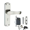 Atom 190mm 6 Lever Antique Finish Mortise Lock Handle Set with 3 Keys 804-K.Y.SSL-2
