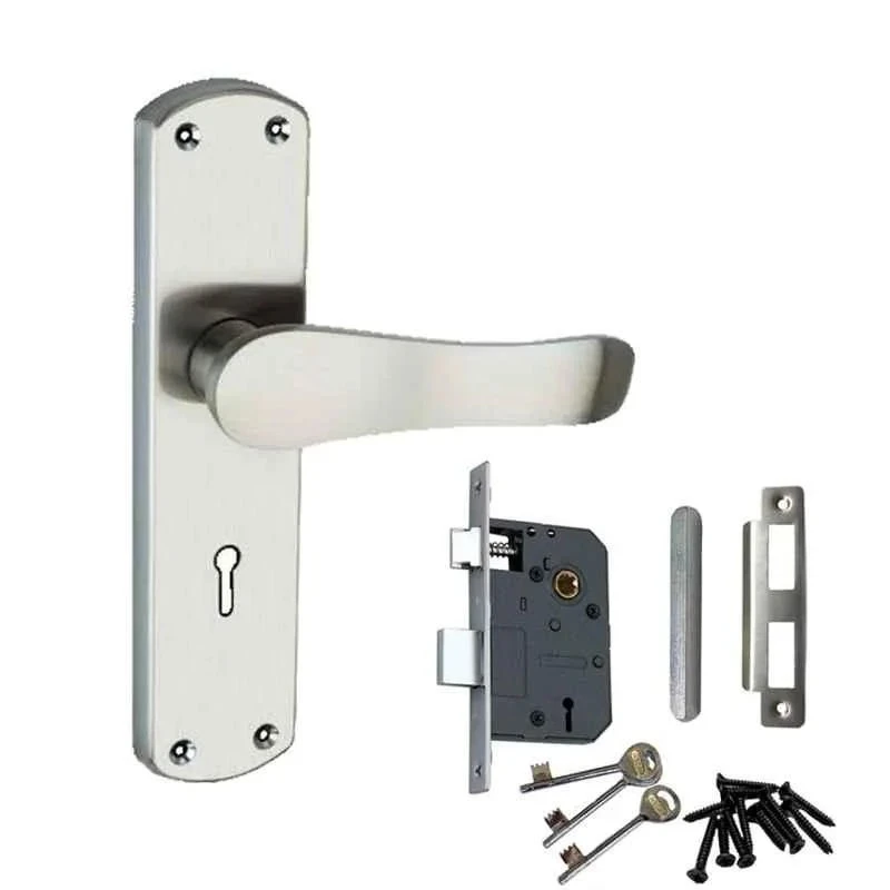 Atom 190mm 6 Lever Antique Finish Mortise Lock Handle Set with 3 Keys 804-K.Y.SSL-2
